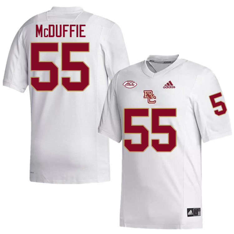 Isaiah McDuffie Jersey,#55 Isaiah McDuffie Boston College Eagles Football Jersey,Uniforms-White